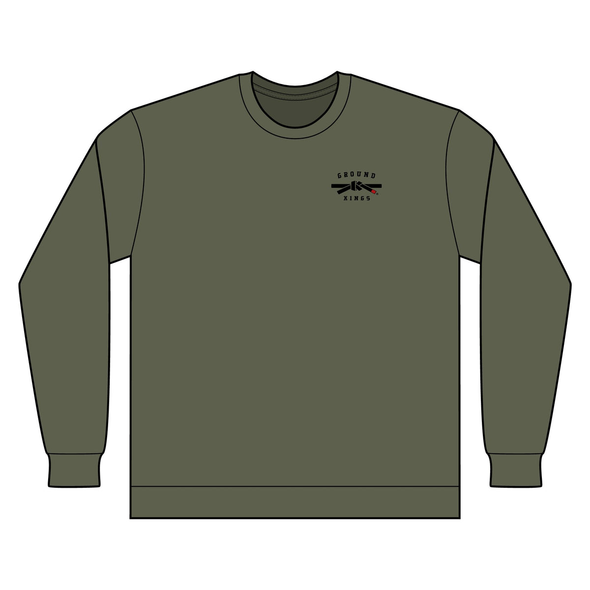 Outdoor Camping Crewneck Sweatshirt — 'Camping Rules' Graphic