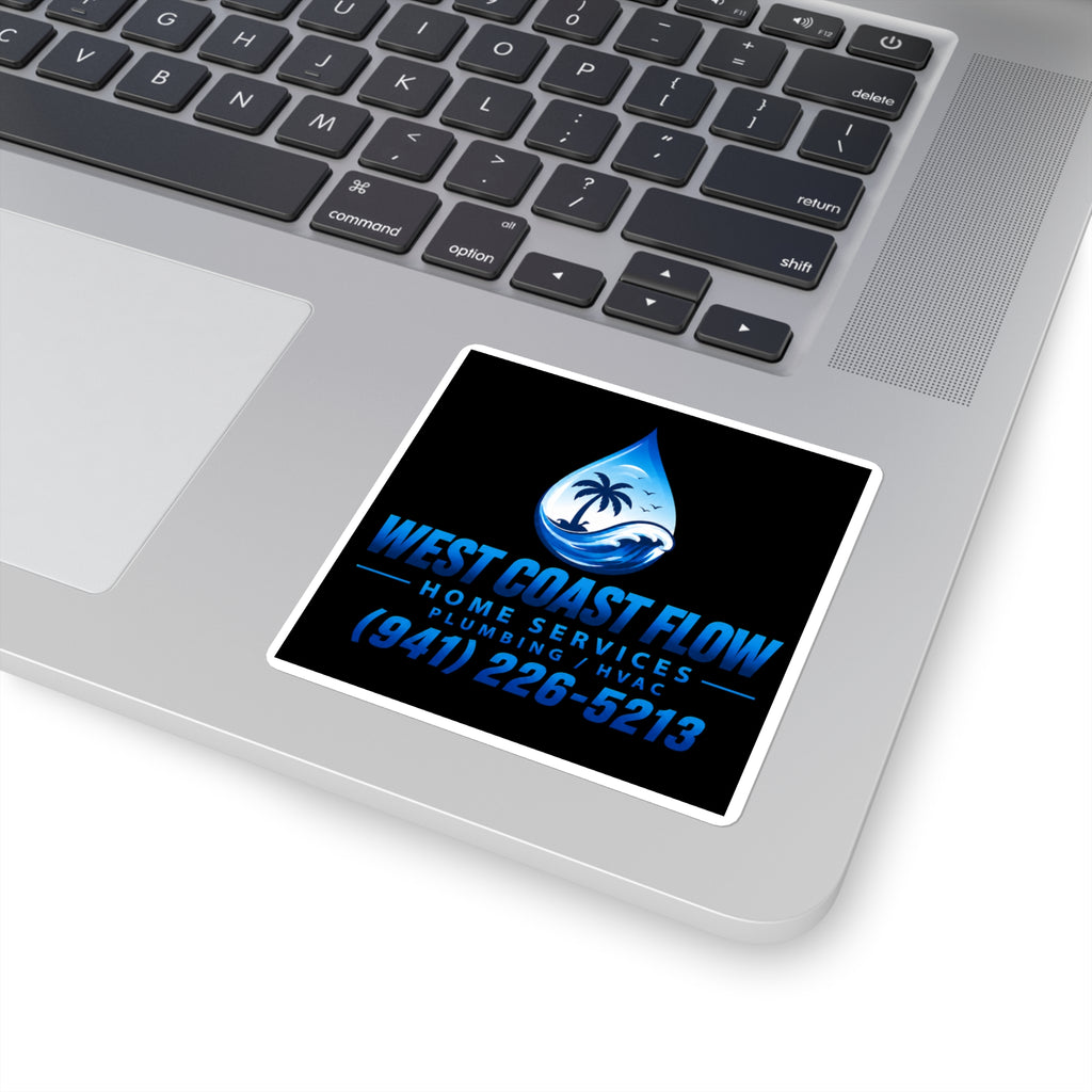 West Coast Flow Plumbing HVAC Square Sticker