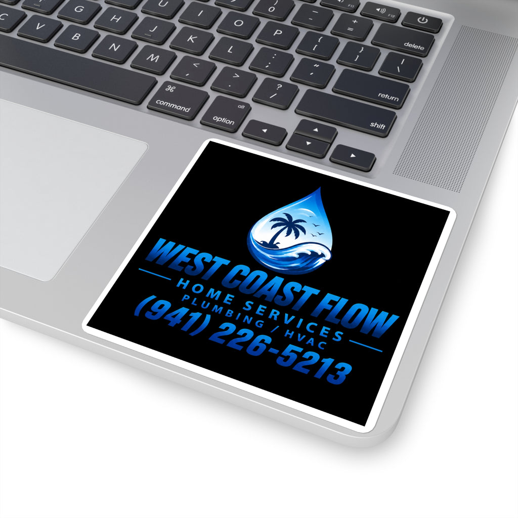 West Coast Flow Plumbing HVAC Square Sticker