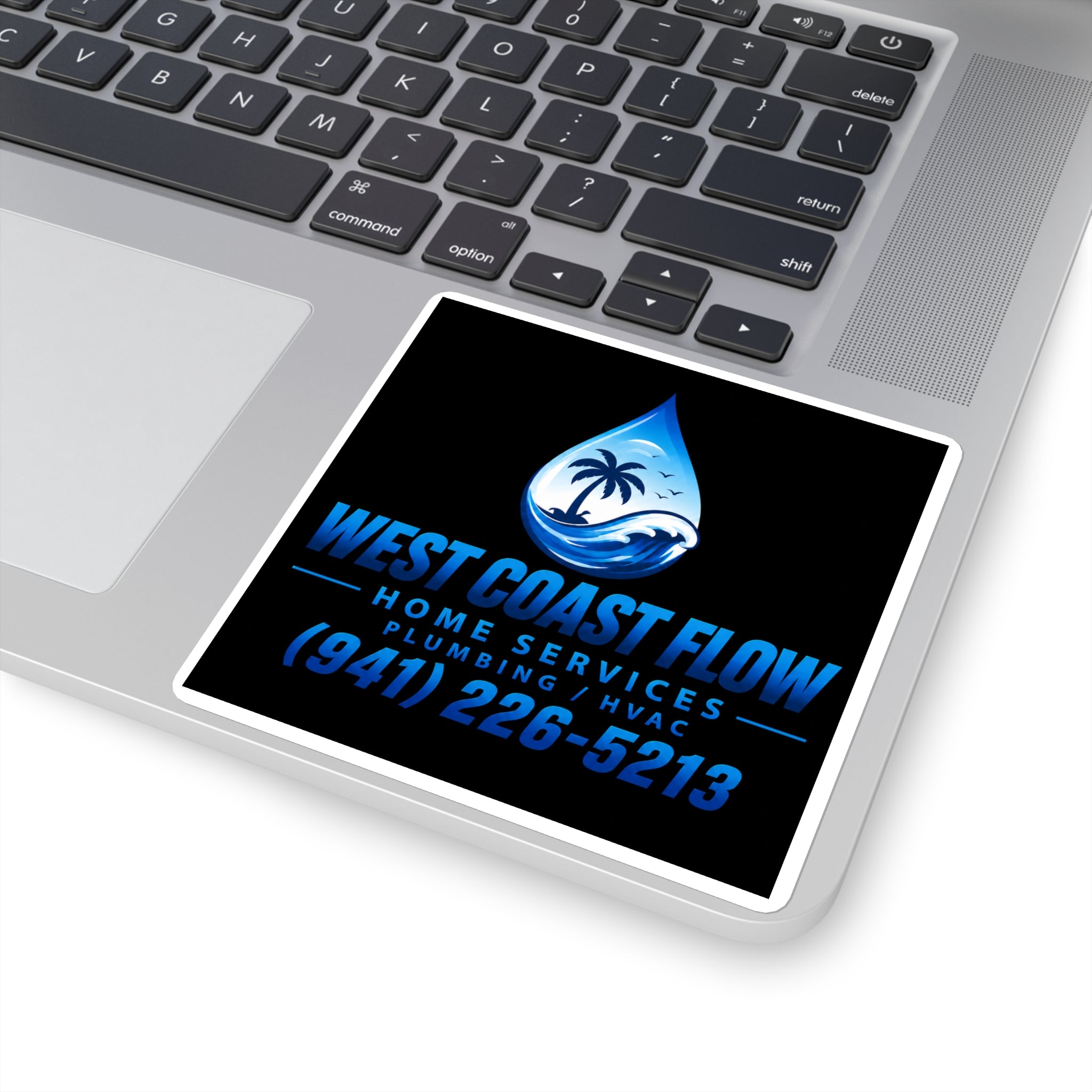 West Coast Flow Plumbing HVAC Square Sticker