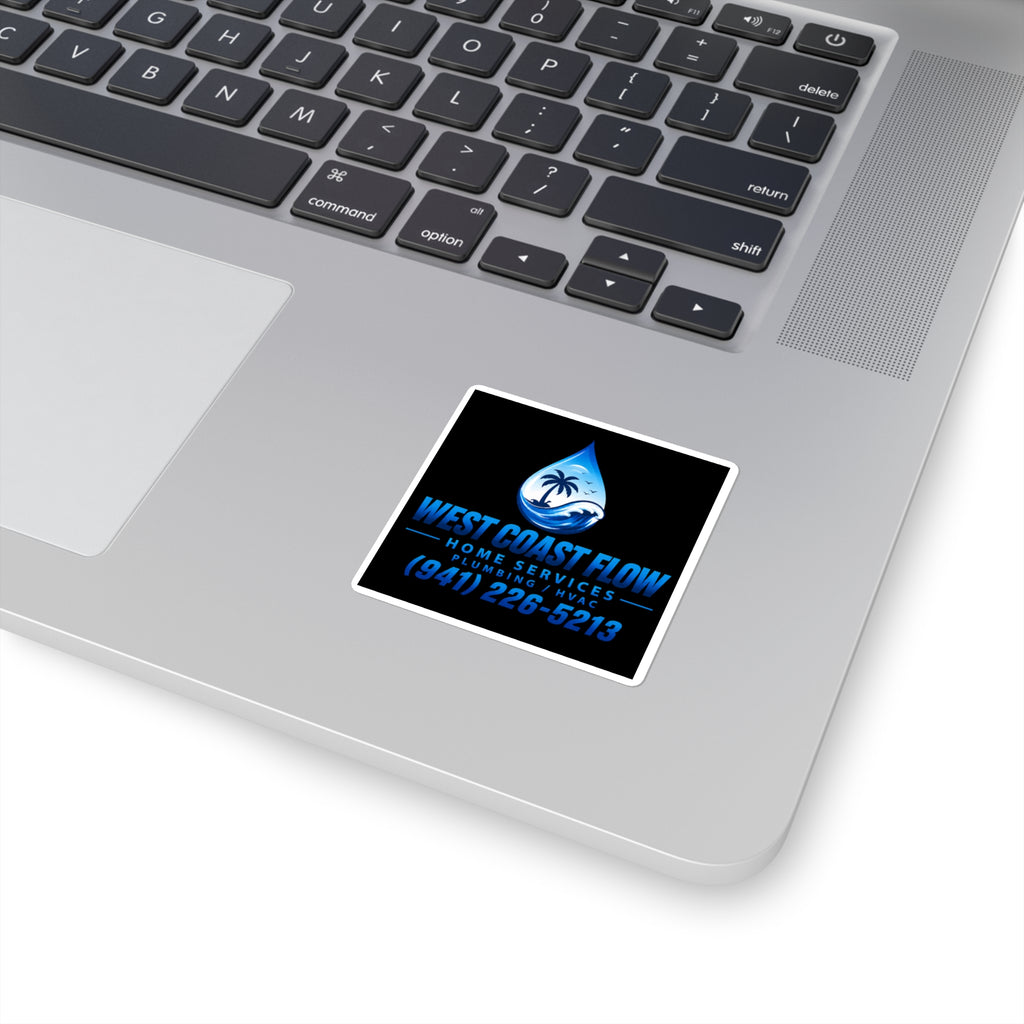 West Coast Flow Plumbing HVAC Square Sticker