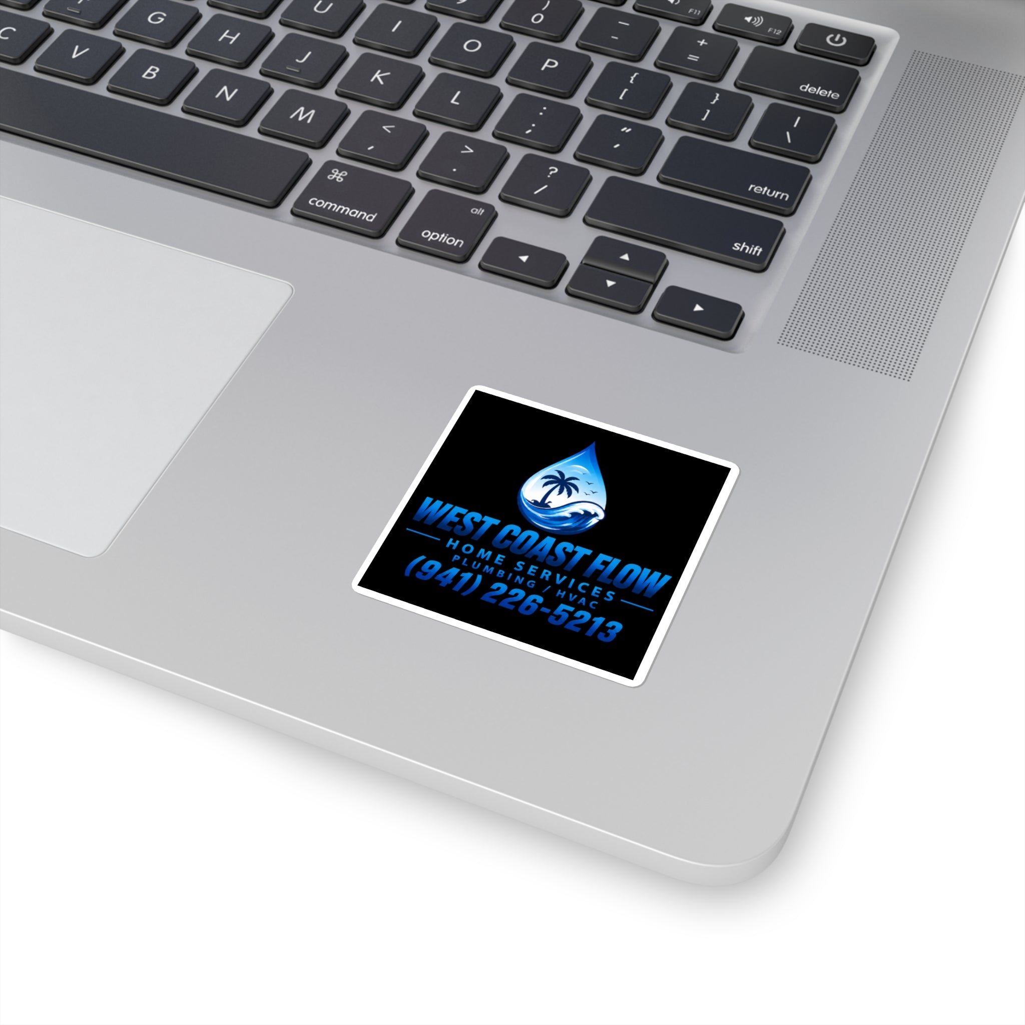 West Coast Flow Plumbing HVAC Square Sticker